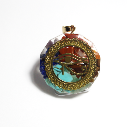Eye of Horus Epoxy Pendant